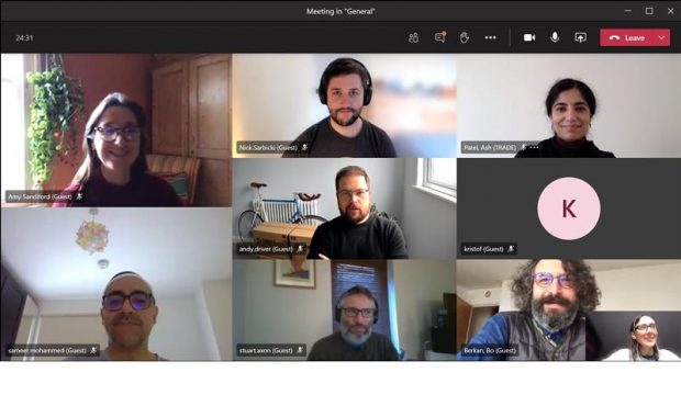 A screenshot of a meeting by the team behind the new service