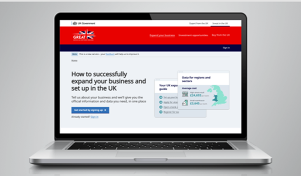 A laptop showing the landing page for the Great website.
